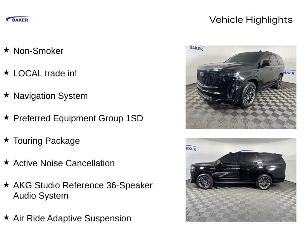 Used 2023 CADILLAC Escalade AWD V-Series Performance