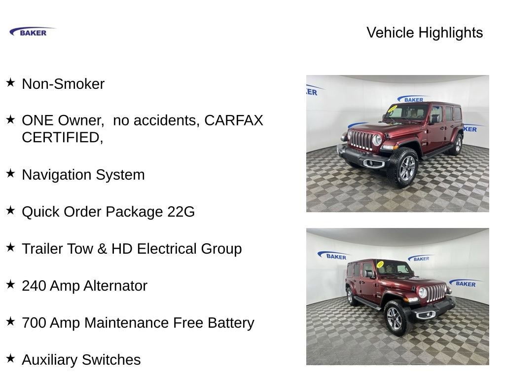 Used 2022 Jeep Wrangler Unlimited Sahara 4x4 SUV