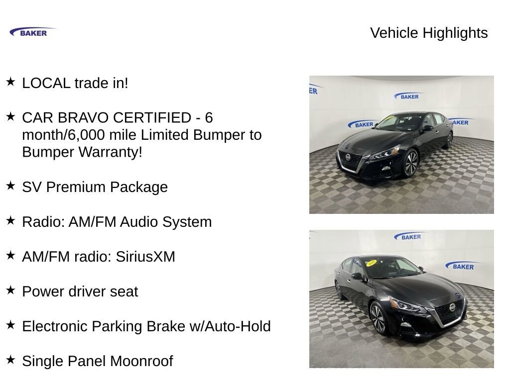 Used 2022 Nissan Altima SV FWD Sedan