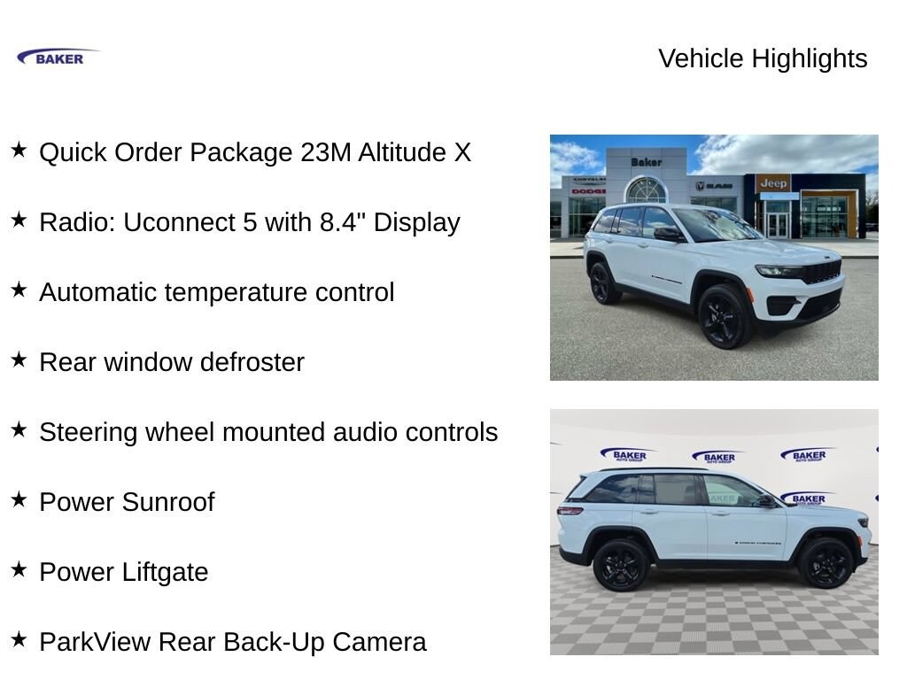 Used 2025 Jeep Grand Cherokee Altitude X 4x4 SUV