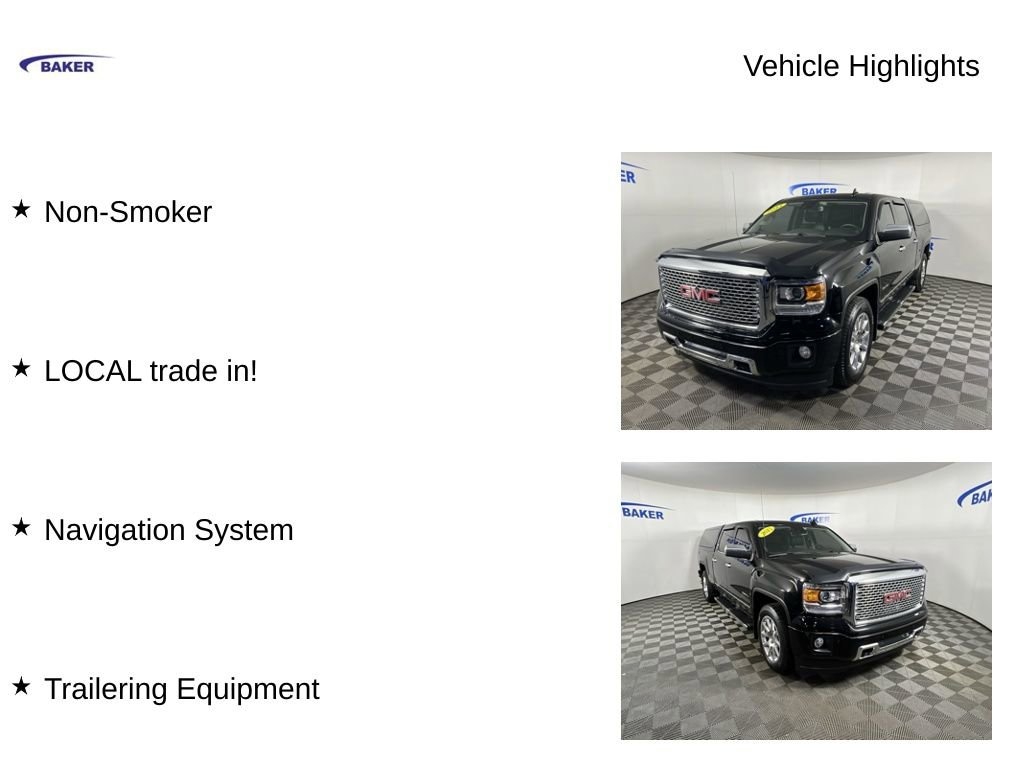 Used 2015 GMC Sierra 1500 Denali Truck