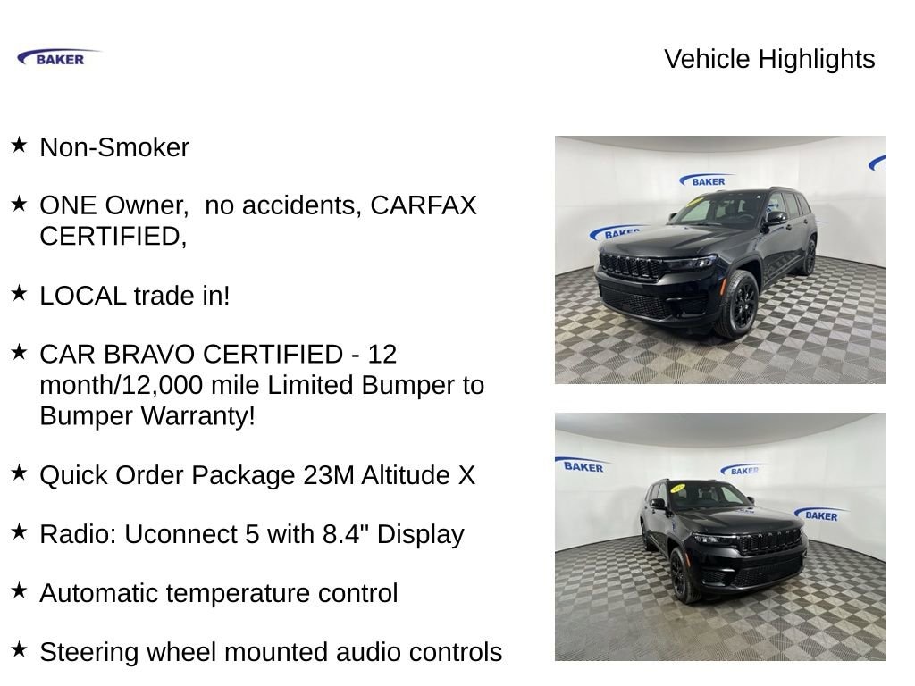 Used 2025 Jeep Grand Cherokee Altitude X 4x4 SUV