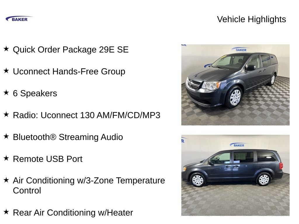 Used 2014 Dodge Grand Caravan SE Minivan