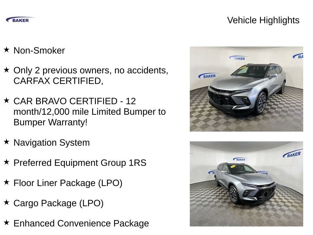 Used 2024 Chevrolet Blazer RS SUV