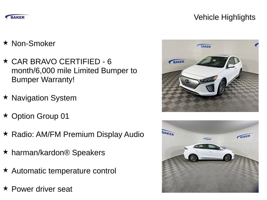 Used 2021 Hyundai IONIQ Electric Limited Hatchback