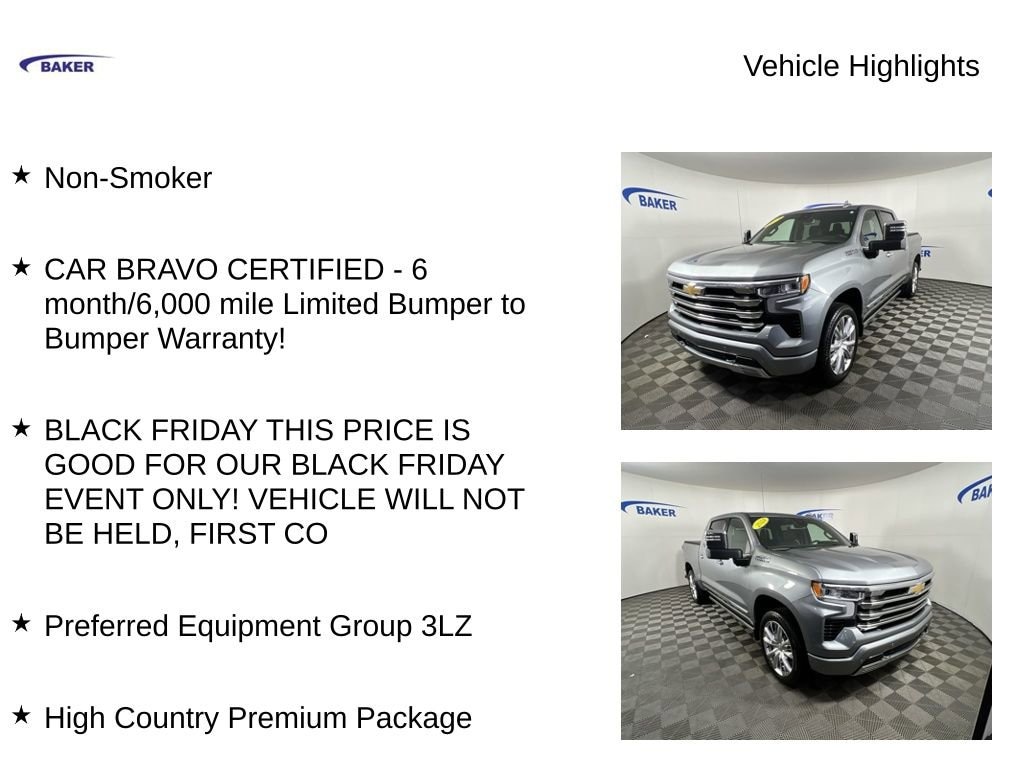 Used 2024 Chevrolet Silverado 1500 High Country Truck