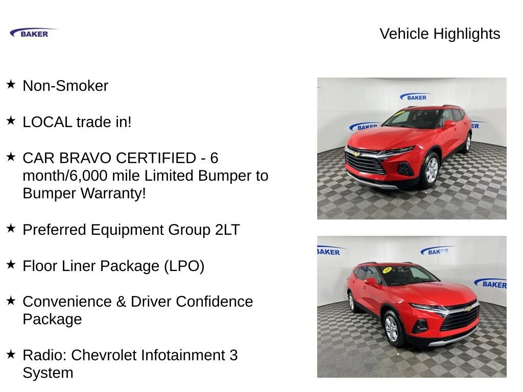 Used 2020 Chevrolet Blazer 2LT SUV