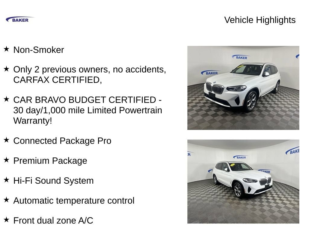 Used 2023 BMW X3 xDrive30i SUV