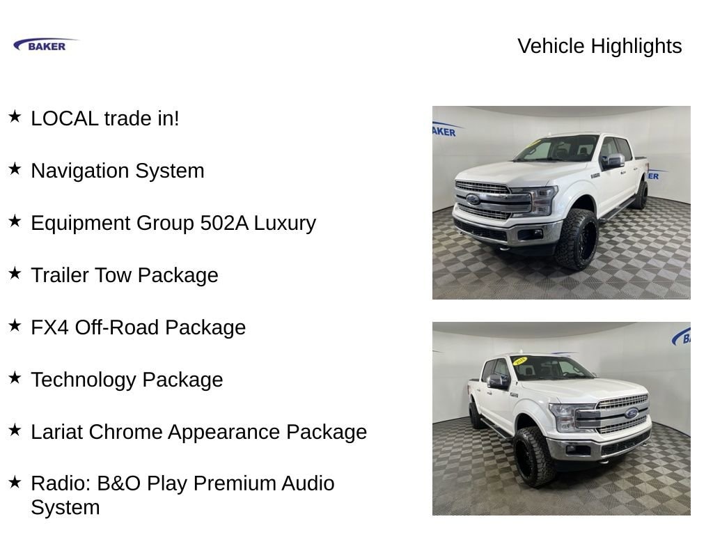 Used 2018 Ford F-150 Lariat Truck