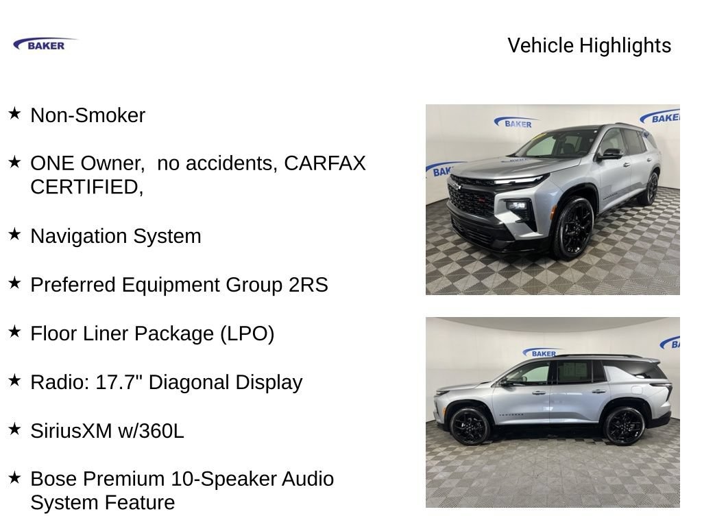 Used 2024 Chevrolet Traverse RS SUV