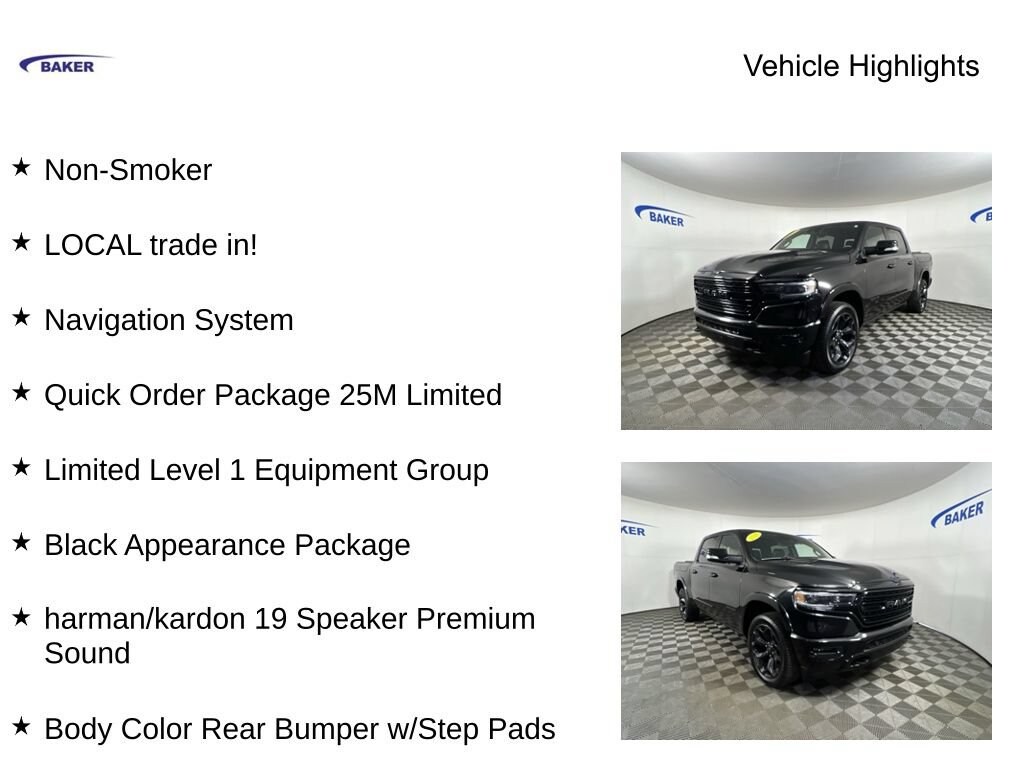 Used 2020 Ram 1500 Limited Crew Cab 4x4 57 Box Truck