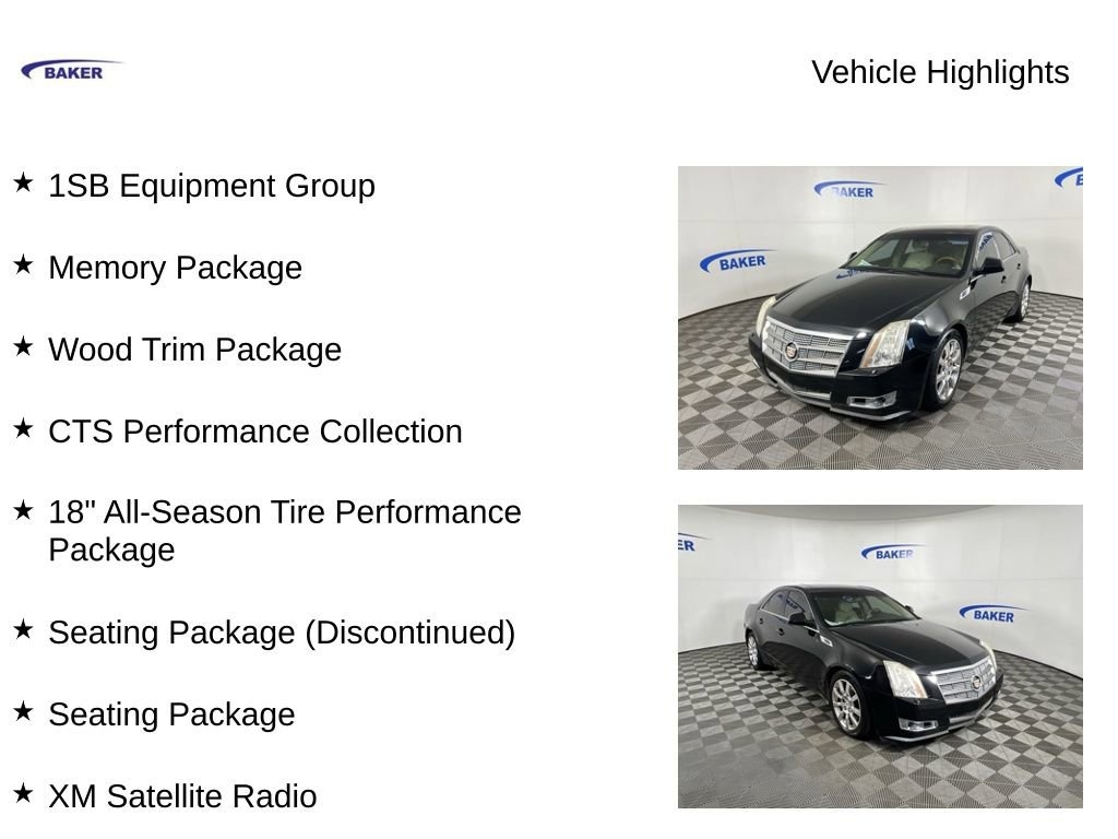 Used 2008 CADILLAC CTS AWD w/1SB Car