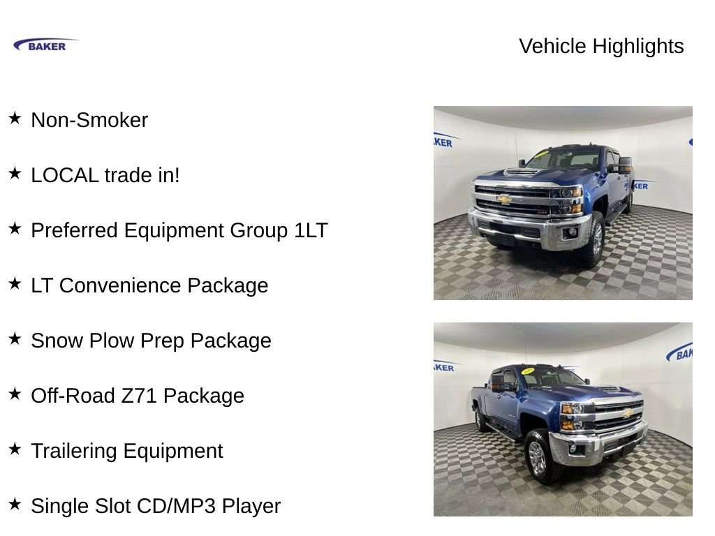 Used 2018 Chevrolet Silverado 2500 HD LT Truck