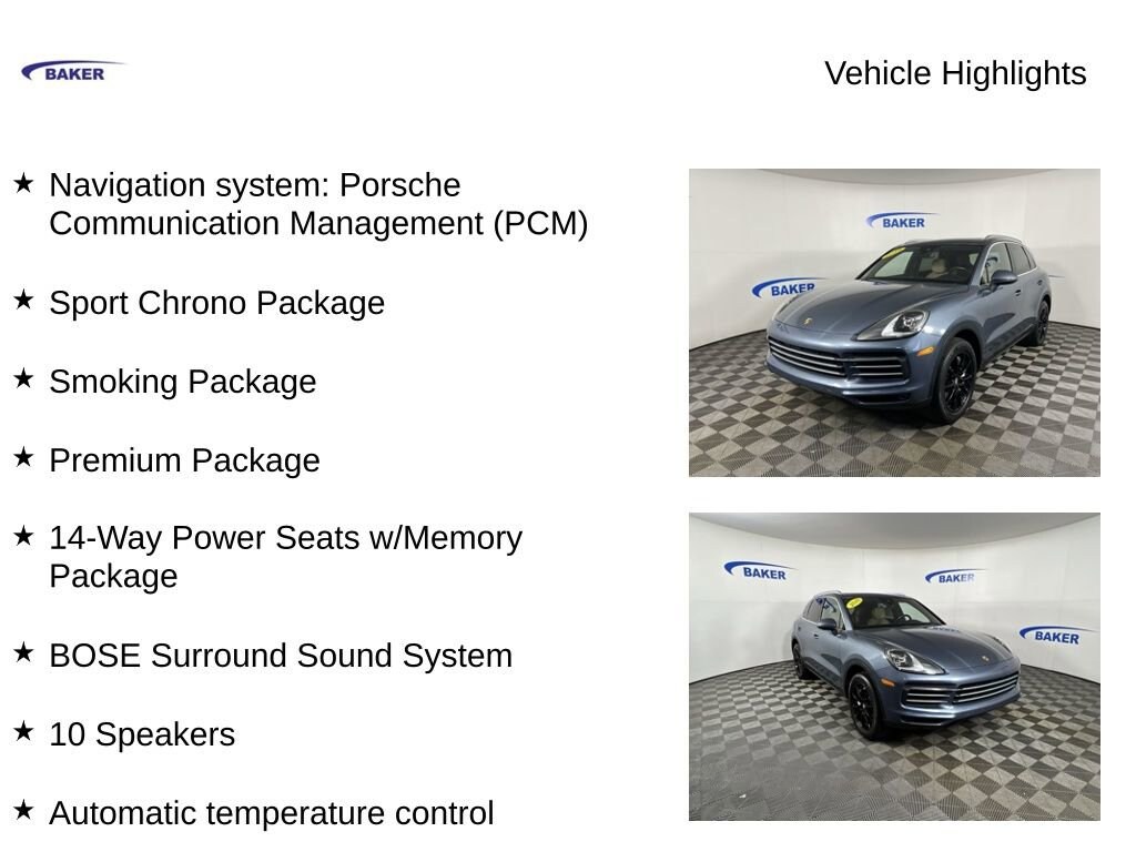 Used 2019 Porsche Cayenne NA SUV