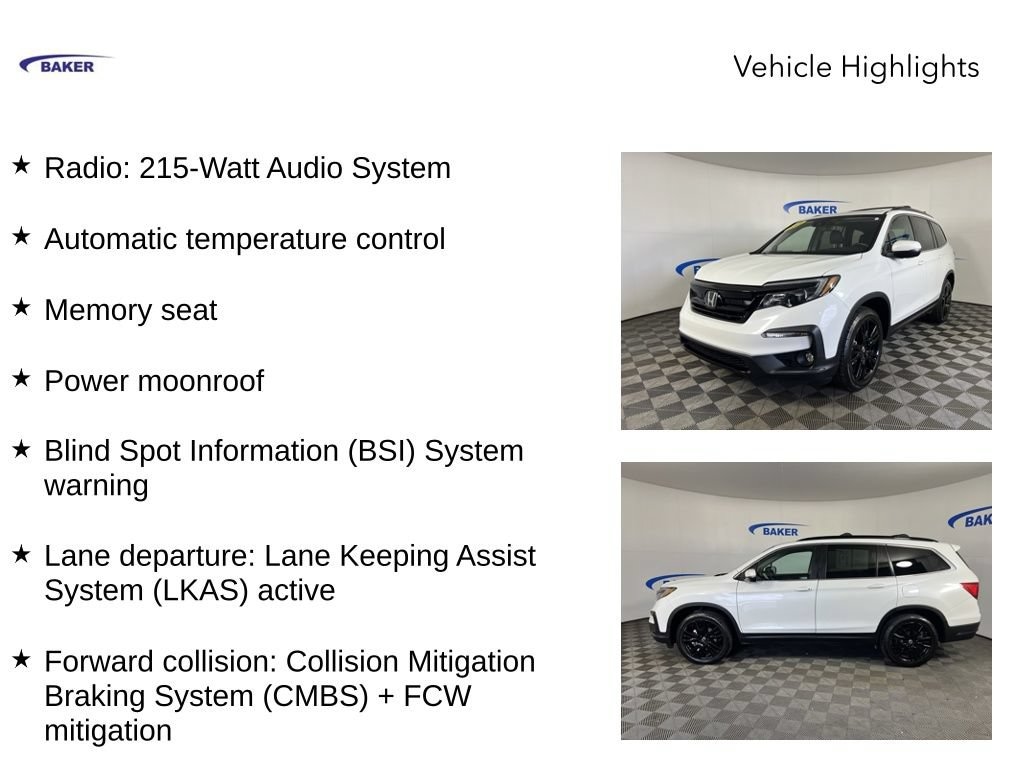 Used 2021 Honda Pilot AWD Special Edition SUV