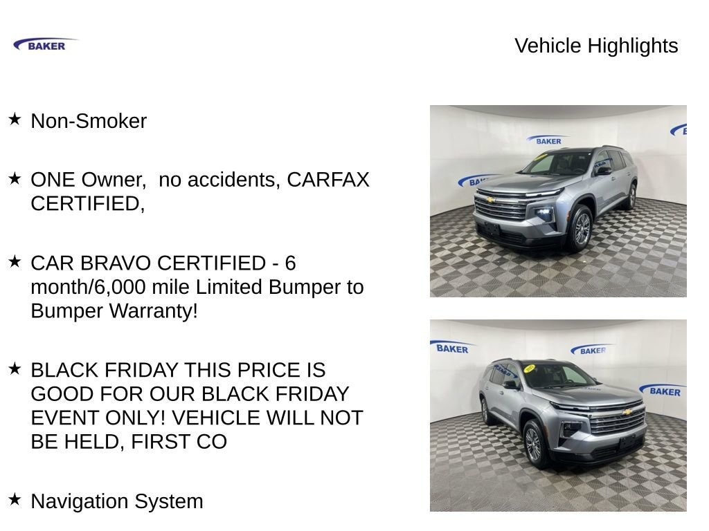 Used 2025 Chevrolet Traverse LT SUV