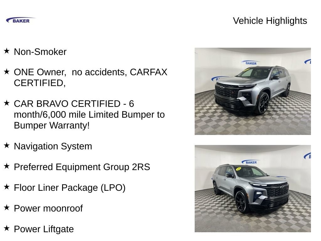 Used 2024 Chevrolet Traverse RS SUV