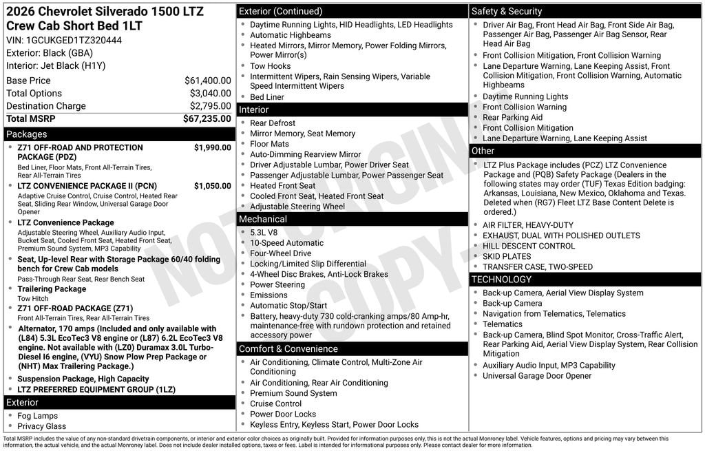 New 2026 Chevrolet Silverado 1500 Image