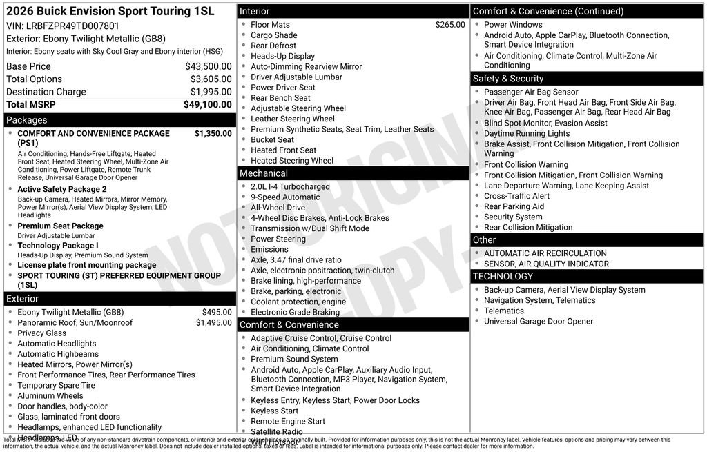 New 2026 Buick Envision Image