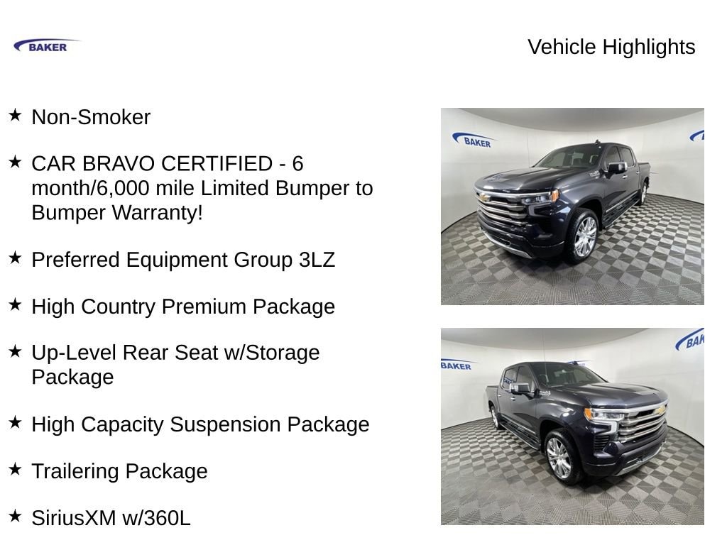 Used 2022 Chevrolet Silverado 1500 High Country Truck
