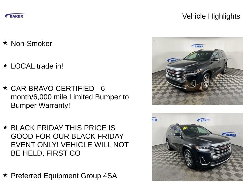 Used 2020 GMC Acadia SLT SUV