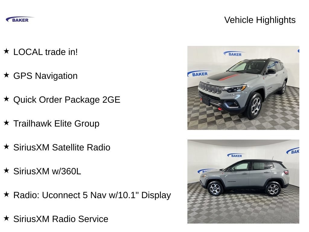 Used 2022 Jeep Compass Trailhawk