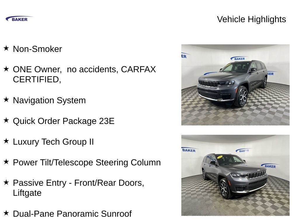 Used 2024 Jeep Grand Cherokee L Limited 4x4 SUV