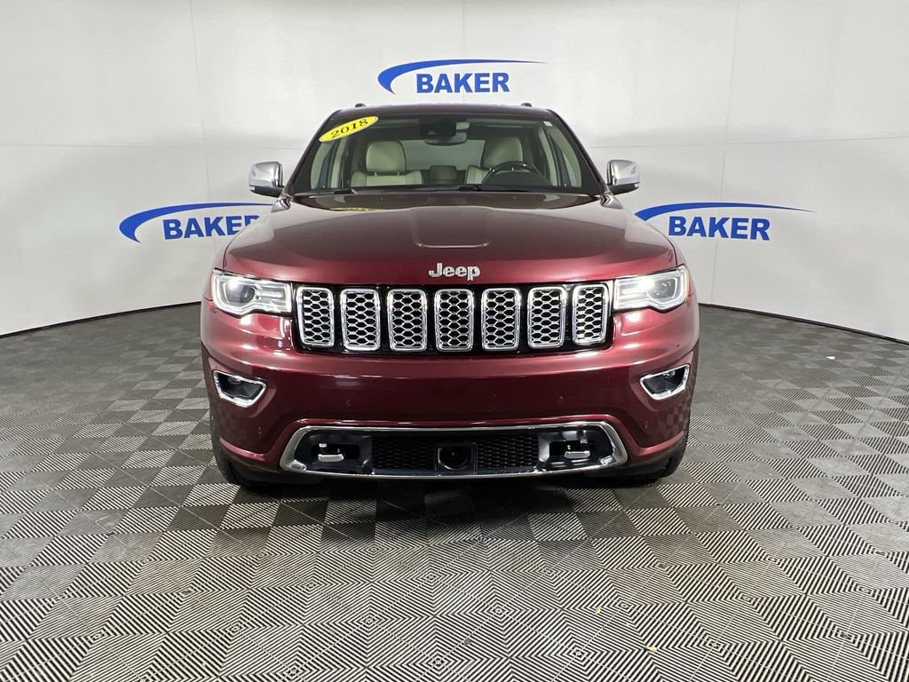Used 2018 Jeep Grand Cherokee Overland with VIN 1C4RJFCG4JC457703 for sale in Coopersville, MI