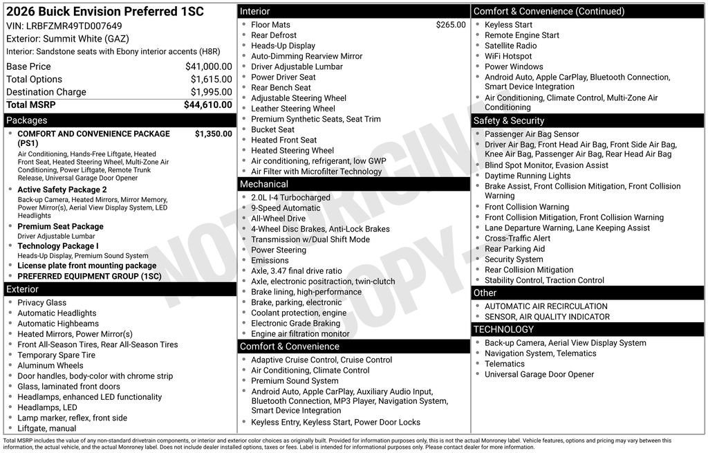 New 2026 Buick Envision Image
