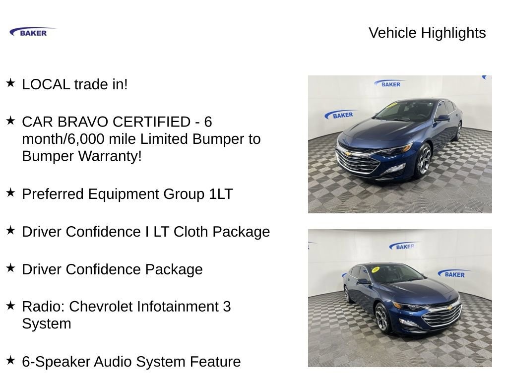 Used 2020 Chevrolet Malibu LT Car