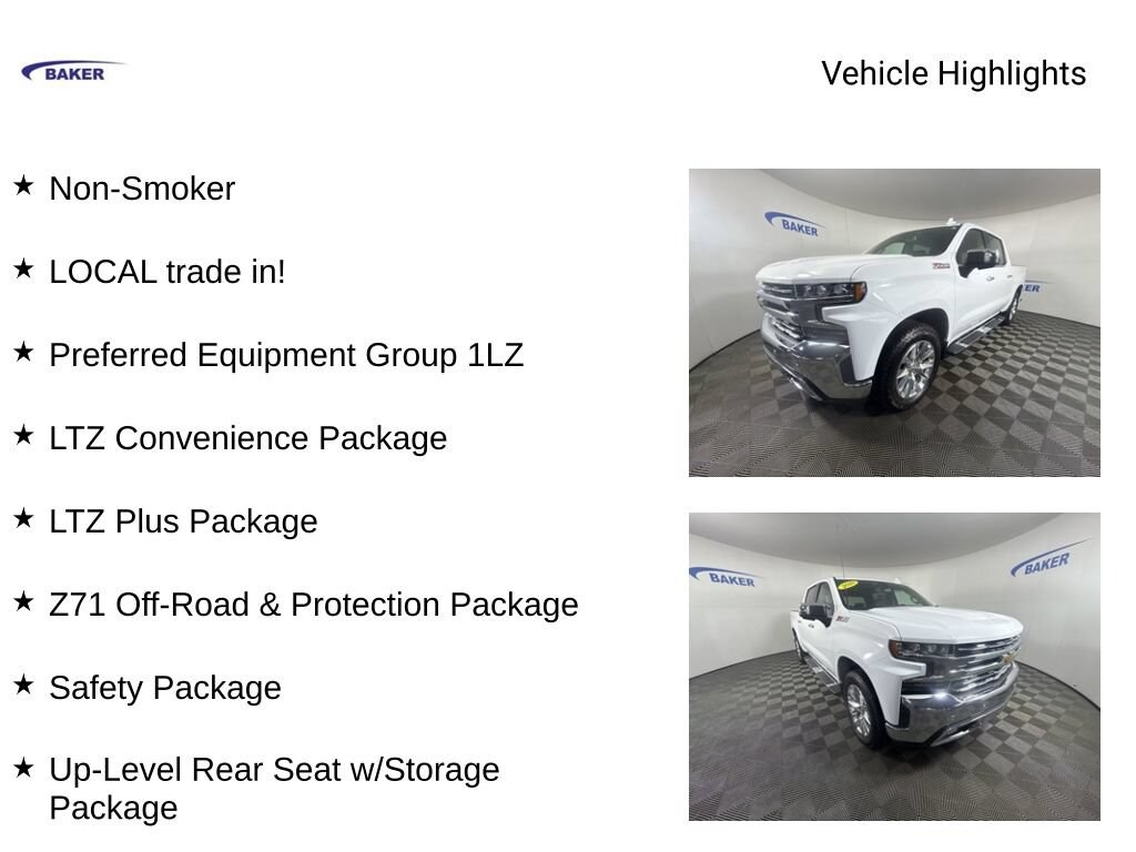 Used 2020 Chevrolet Silverado 1500 LTZ Truck