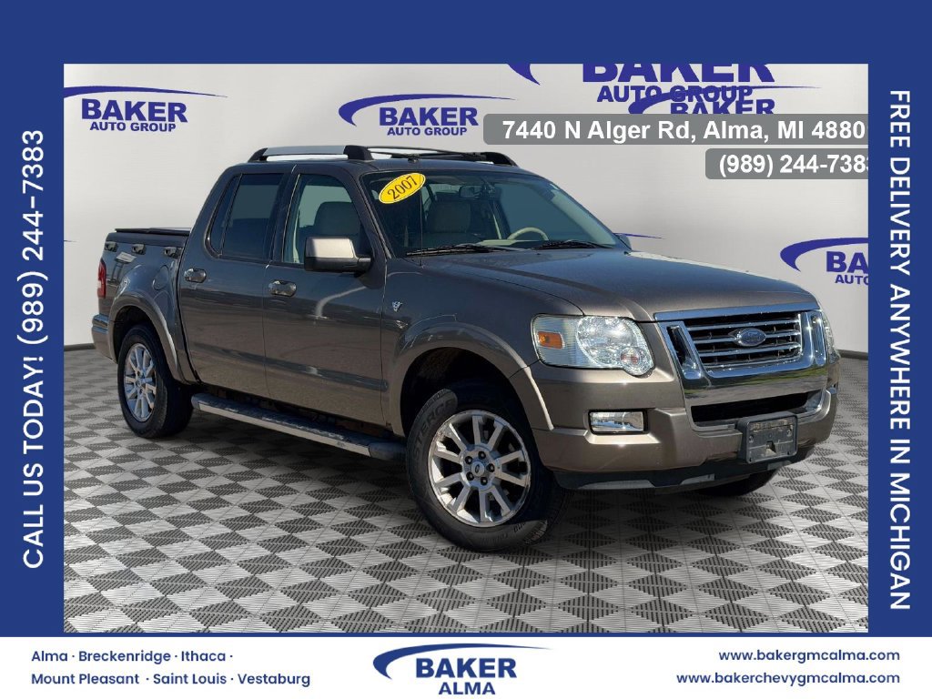 Used 2007 Ford Explorer Sport Trac Limited with VIN 1FMEU33867UA03741 for sale in Alma, MI