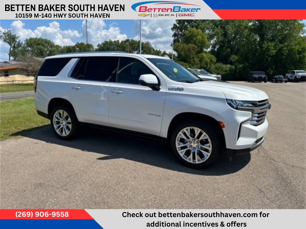 Certified 2021 Chevrolet Tahoe High Country with VIN 1GNSKTKL9MR104524 for sale in South Haven, MI