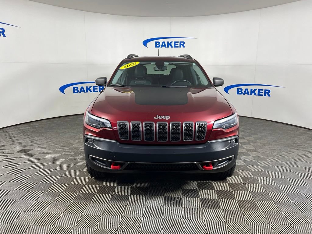 Used 2020 Velvet Red Pearlcoat Jeep Trailhawk image 9