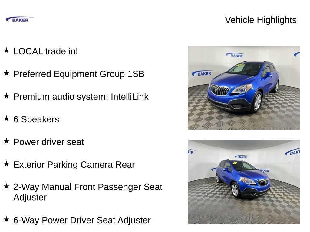 Used 2016 Buick Encore SUV