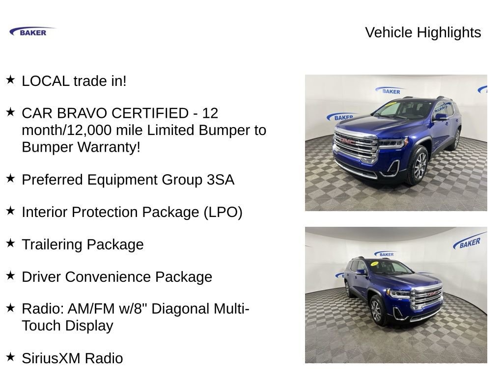 Used 2023 GMC Acadia SLE SUV