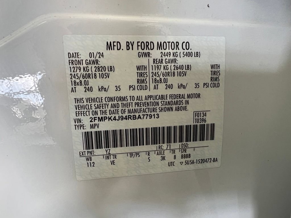 Used 2024 Oxford White Ford  image 36