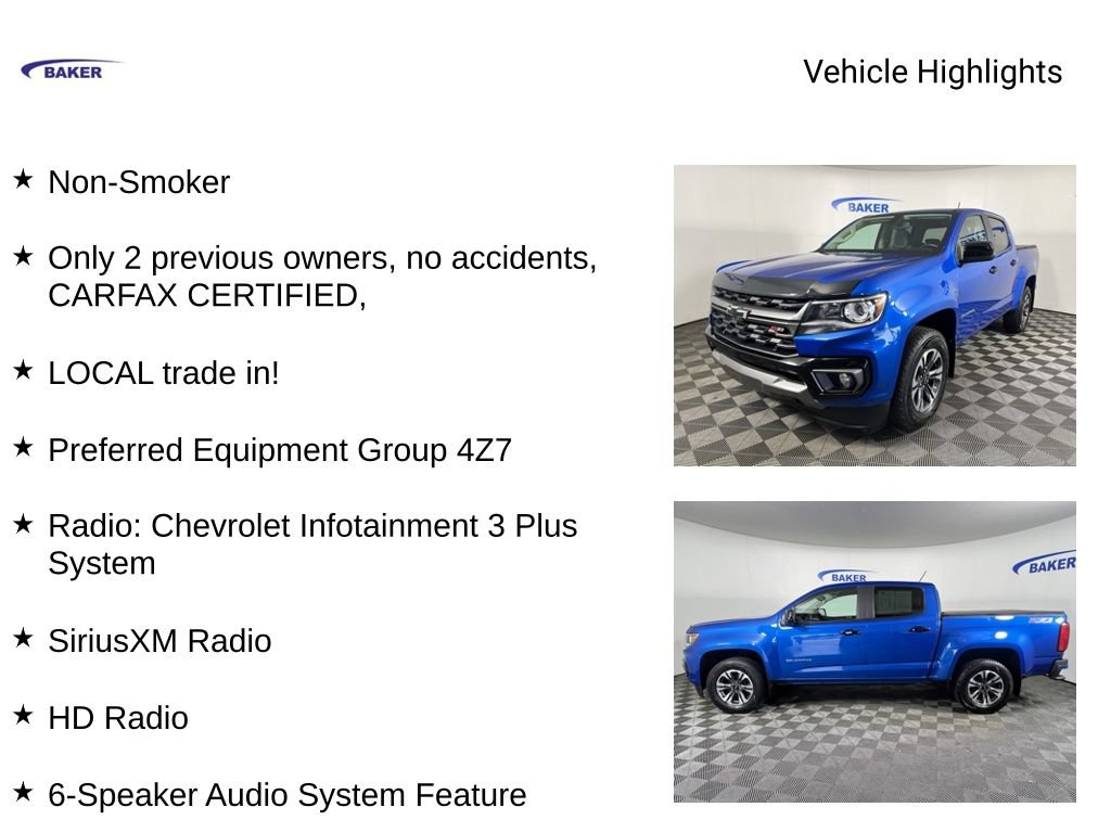 Used 2021 Bright Blue Chevrolet Z71 image 4