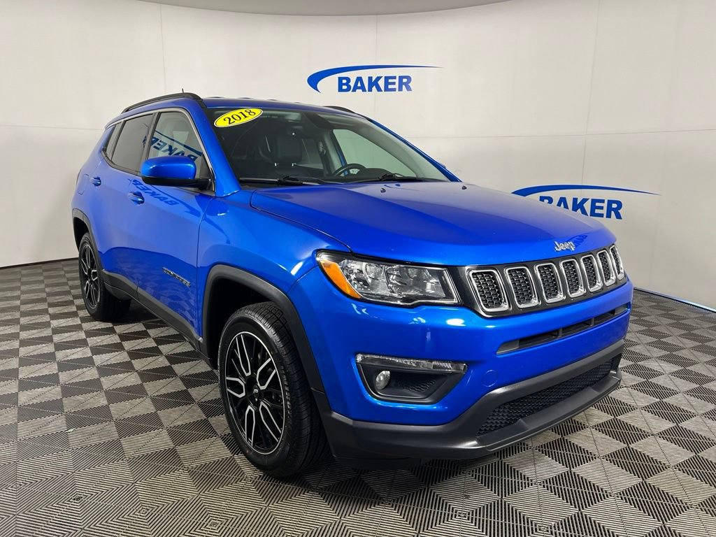 Used 2018 Laser Blue Pearlcoat Jeep Latitude 4x4 image 8