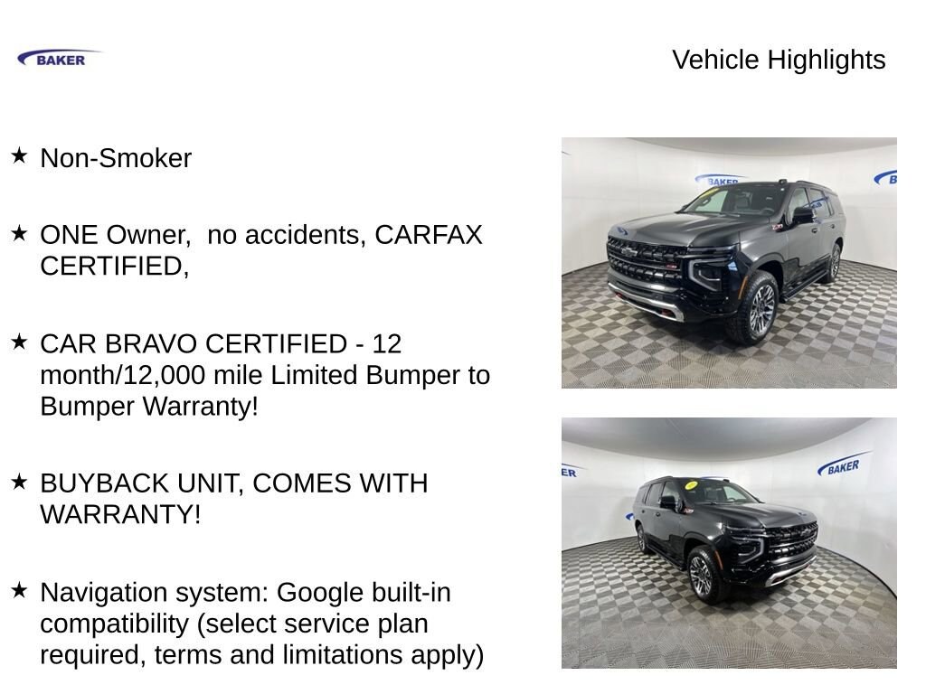 Used 2025 Chevrolet Tahoe Z71 SUV