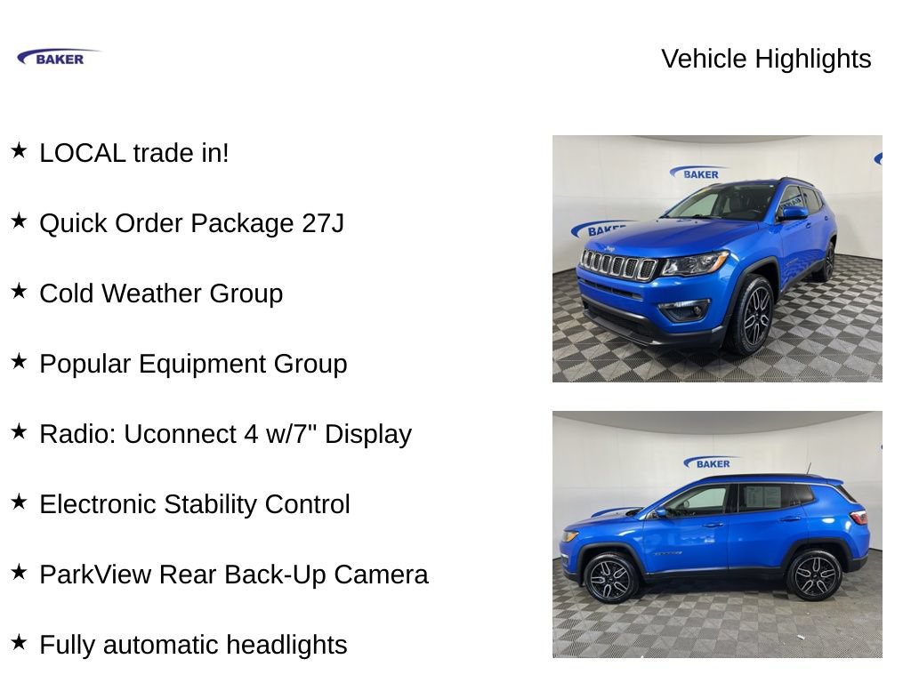 Used 2018 Laser Blue Pearlcoat Jeep Latitude 4x4 image 4