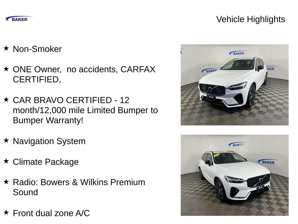 Used 2023 Crystal White Volvo B6 AWD Ultimate Dark image 4