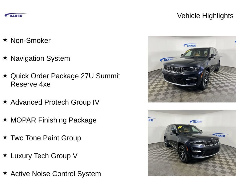 Used 2022 Midnight Sky Jeep Summit image 4