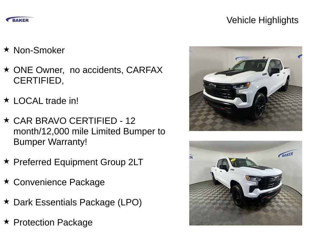 Used 2024 Summit White Chevrolet LT Trail Boss image 4