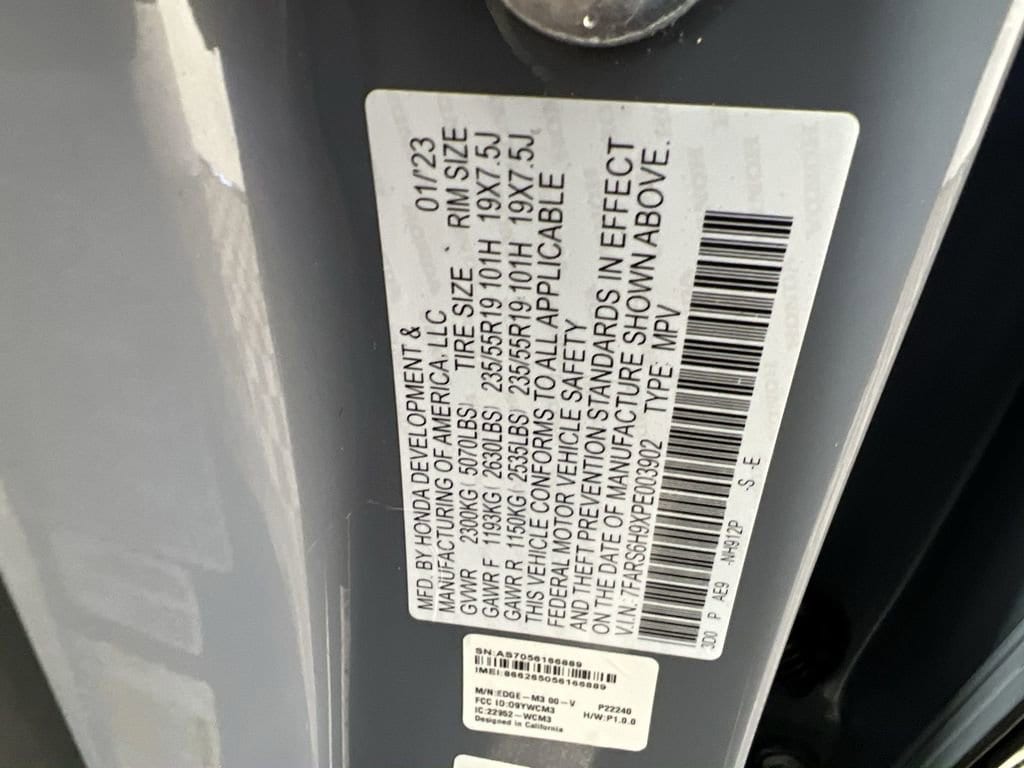 Used 2023 Urban Gray Pearl Honda Sport Touring image 35