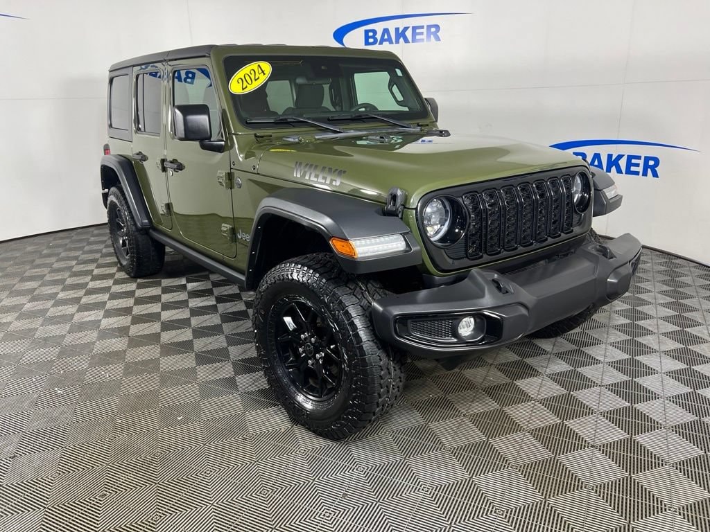 Used 2024 Sarge Green Clearcoat Jeep Sport image 8