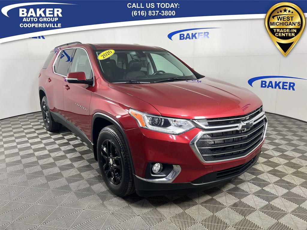 Used 2020 Chevrolet Traverse 1LT with VIN 1GNEVGKW4LJ169140 for sale in Coopersville, MI