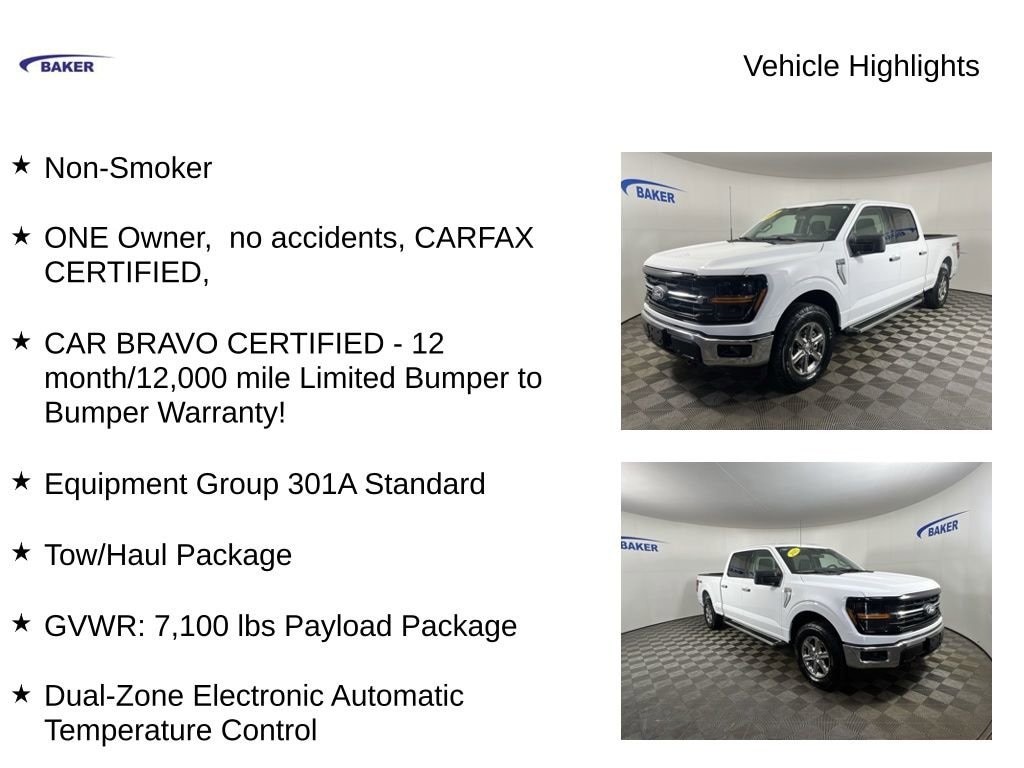 Used 2025 Oxford White Ford XLT image 4