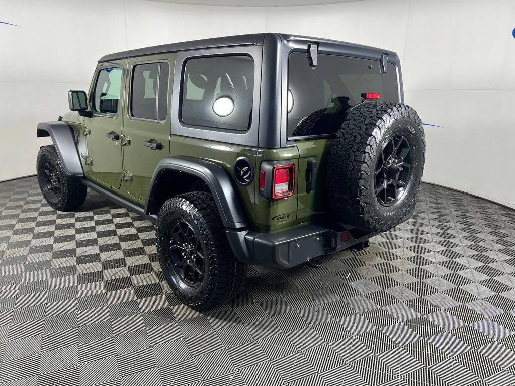 Used 2024 Sarge Green Clearcoat Jeep Sport image 3