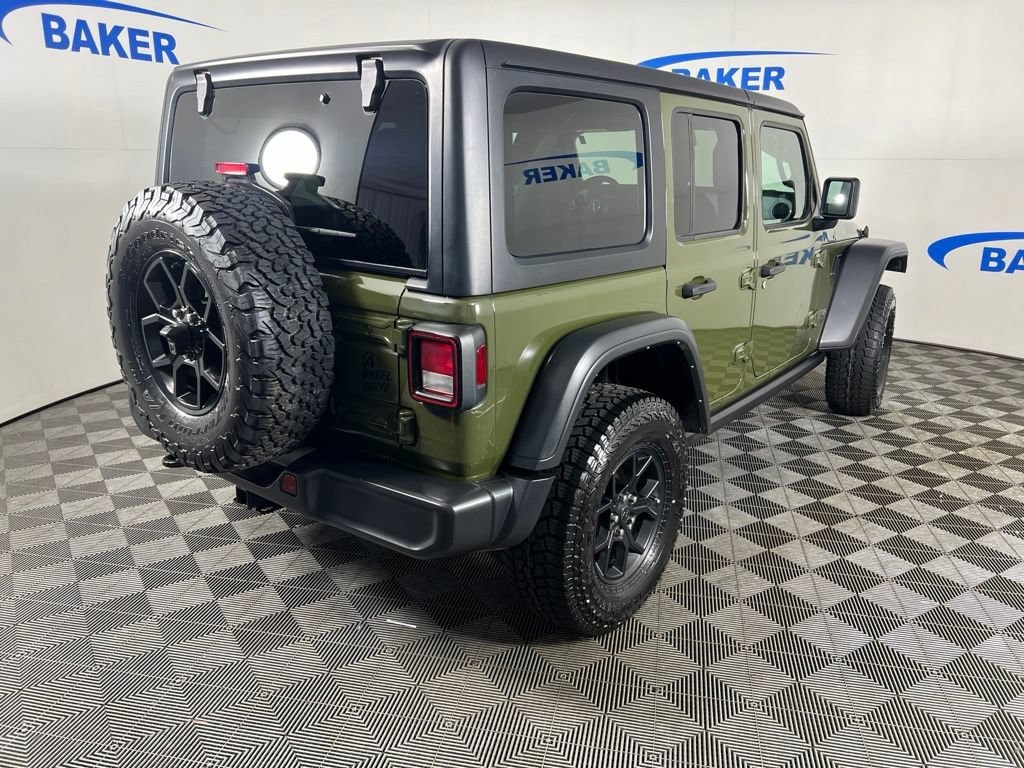 Used 2024 Sarge Green Clearcoat Jeep Sport image 6